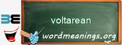 WordMeaning blackboard for voltarean